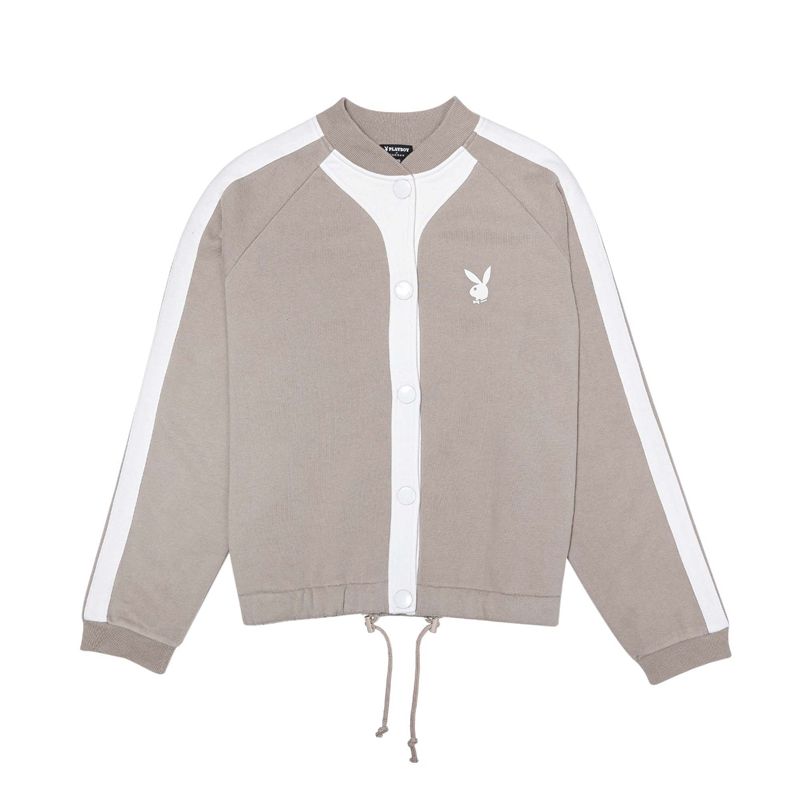 Chaquetas Playboy Bunny Bomber Mujer Grises | 6814-MWQYV