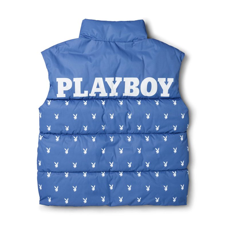 Chaquetas Playboy Bunny Puffer Vest Mujer Azules | 3687-UTDJO