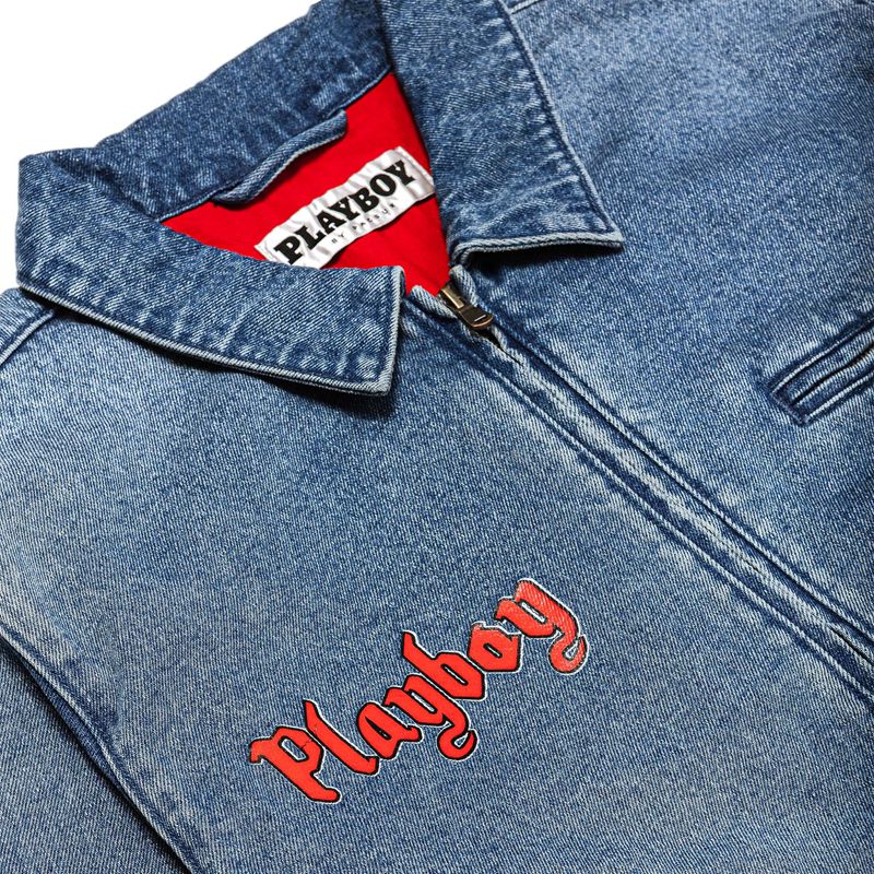 Chaquetas Playboy Lost Years Denim Jacket Hombre Azules | 3064-HSLXC