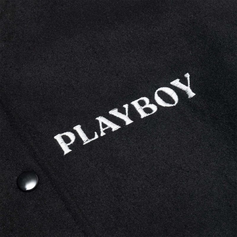 Chaquetas Playboy Love Club Letterman Bomber Mujer Grises Oscuro | 0152-WVROZ