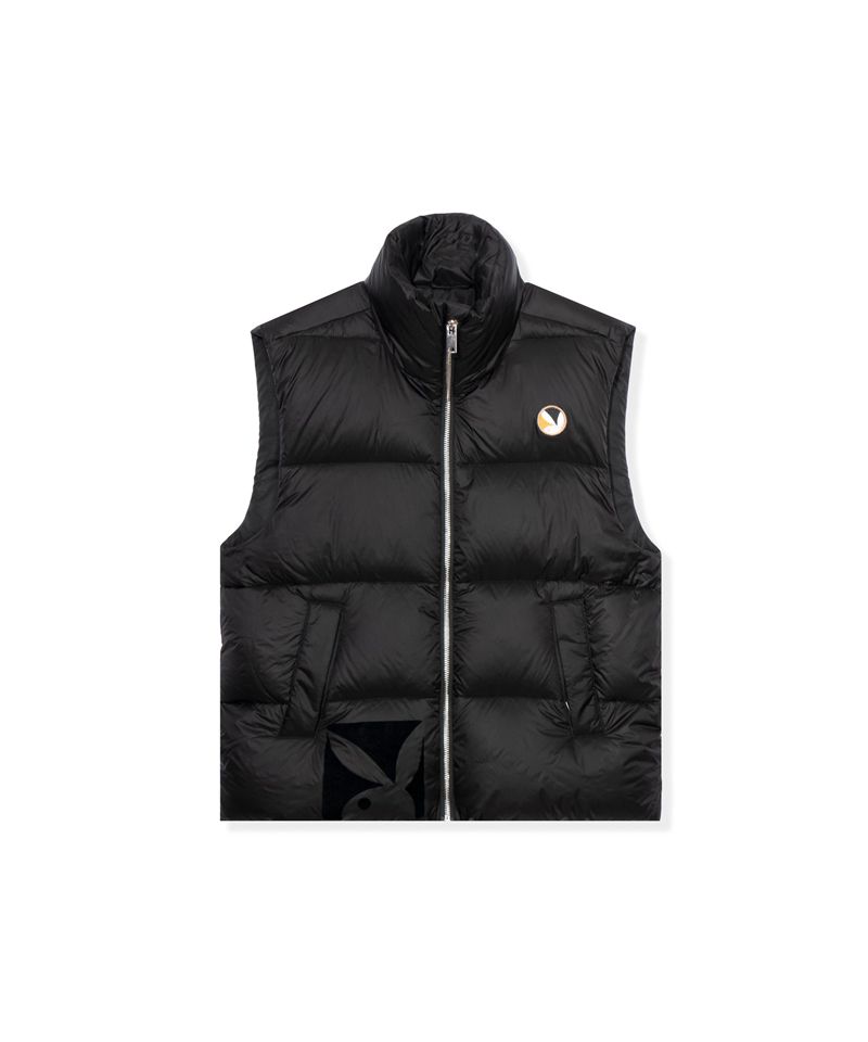 Chaquetas Playboy N950pb Puffer Vest Mujer Negros | 7596-TCHRO