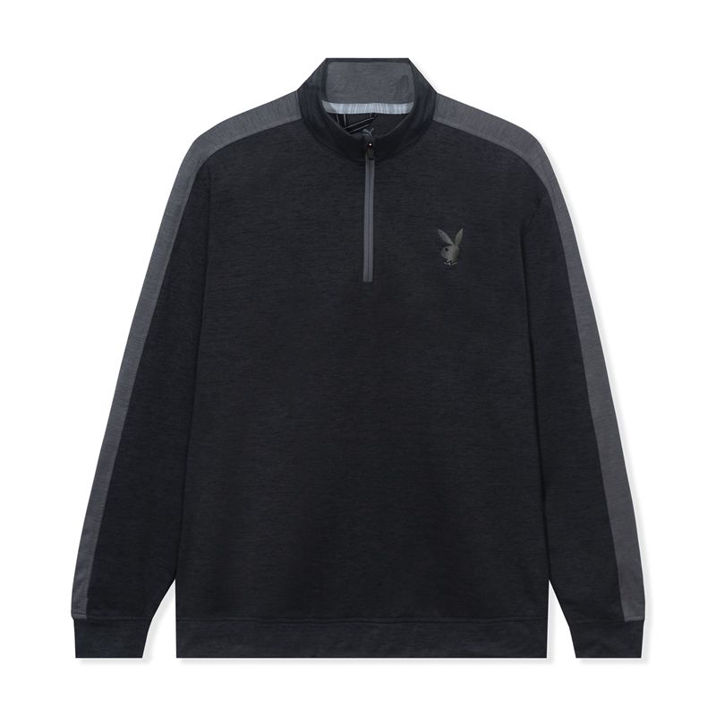 Chaquetas Playboy Puma Golf Quarter Zip Hombre Negros | 6489-IQEKJ