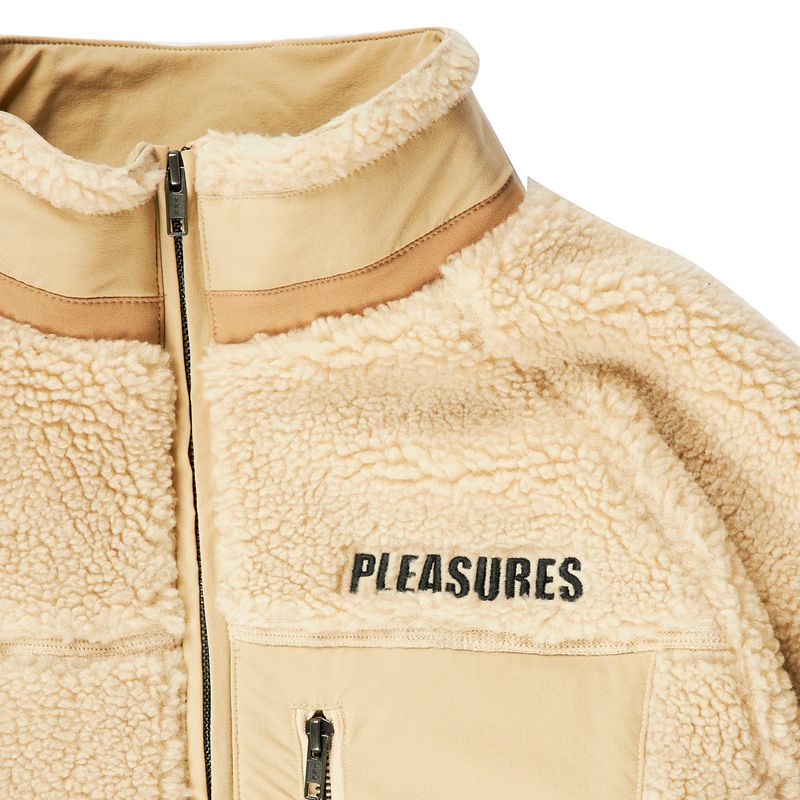 Chaquetas Playboy X Pleasures Bunny Sherpa Zip Up Jacket Hombre Negros | 1703-TOIDR