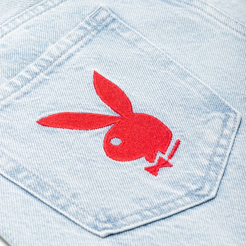 Jeans Playboy Cloud Nine Boyfriend Mujer Azules | 5713-ROZKA