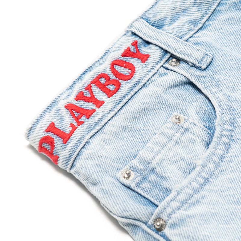 Jeans Playboy Cloud Nine Boyfriend Mujer Azules | 5713-ROZKA