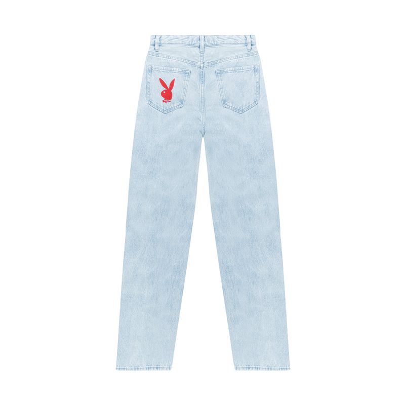 Jeans Playboy Cloud Nine Boyfriend Mujer Azules | 5713-ROZKA