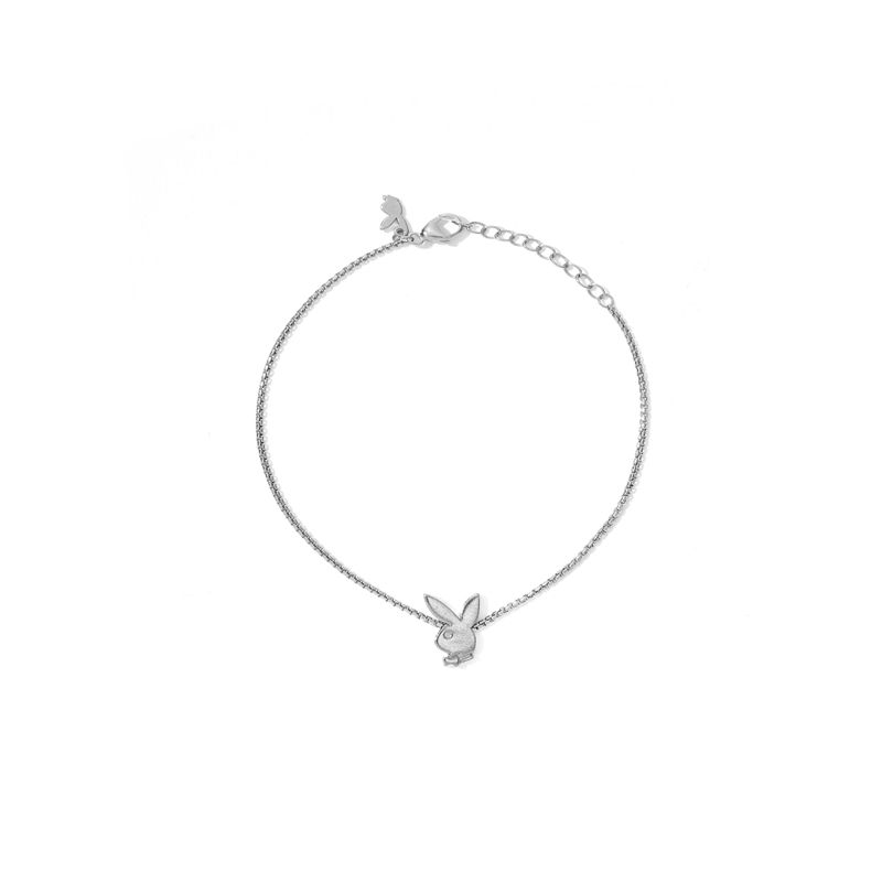 Joyería Playboy Bunny Chain Bracelet Mujer Plateados | 2631-MUYNG