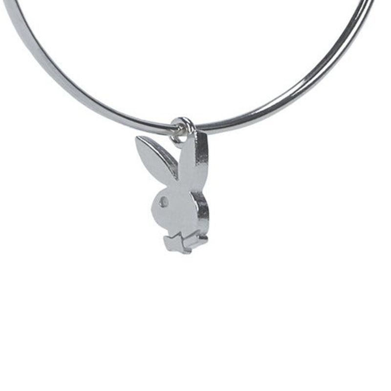 Joyería Playboy Bunny Hoops Mujer Plateados | 5389-WFQJY