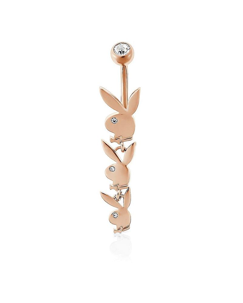 Joyería Playboy Dangling Bunny Head Belly Ring Mujer Dorados | 9465-NALRZ