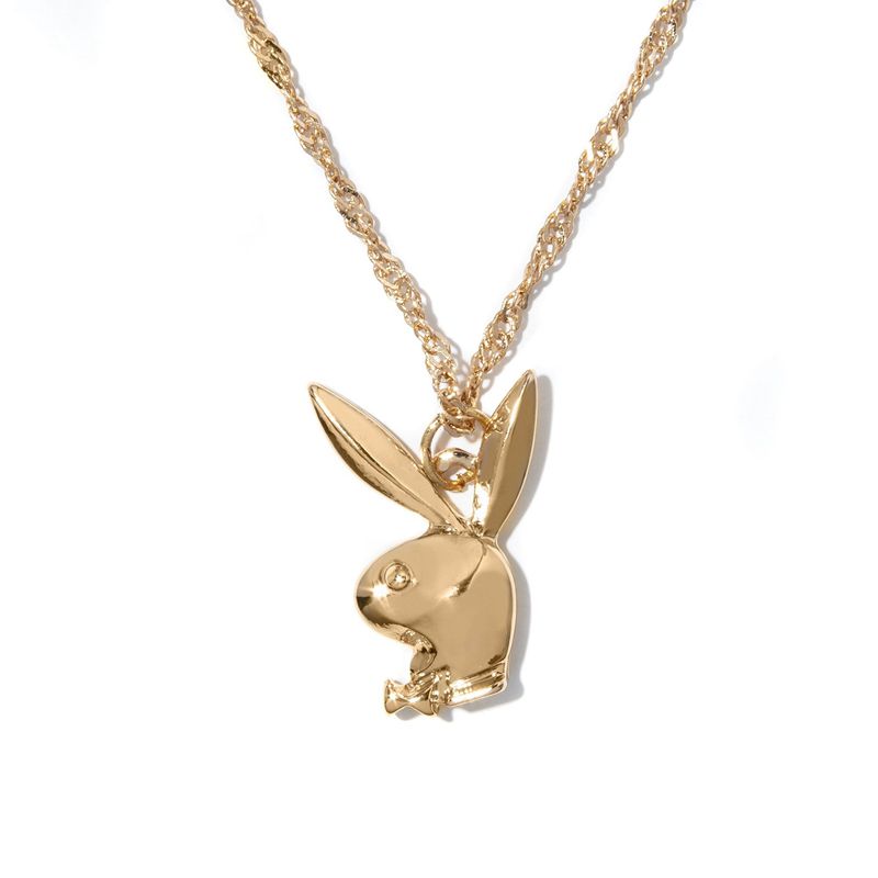 Joyería Playboy Rabbit Head Necklace Mujer Dorados | 1690-DMVCJ