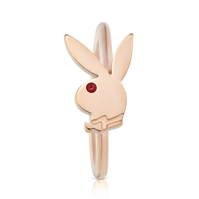 Joyería Playboy Rabbit Head Nose Ring Hombre Dorados | 2069-ZEDOB