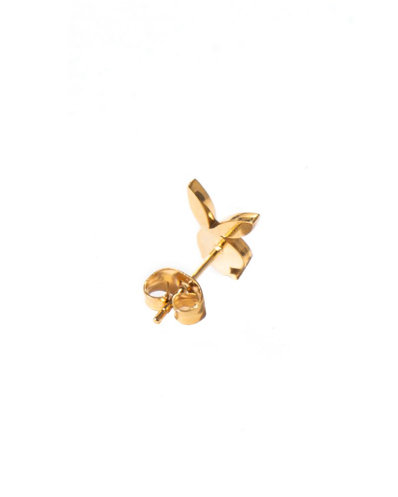 Joyería Playboy Rabbit Head Pave Stud Earrings Mujer Dorados | 1629-ADGCK