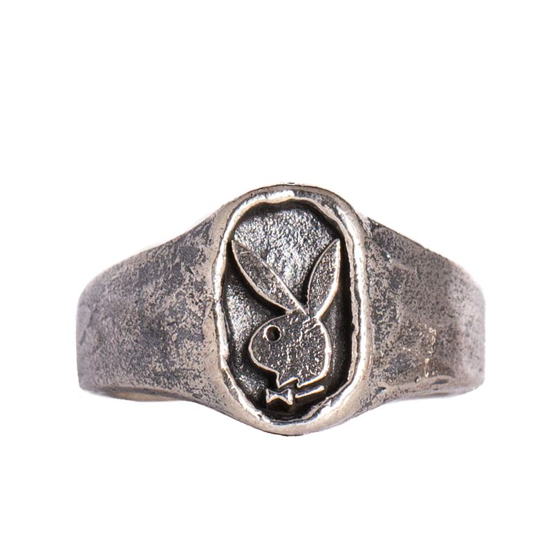 Joyería Playboy Rabbit Head Signet Ring Hombre Metal | 4915-ZXDMC