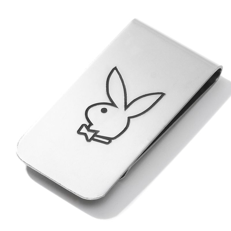 Joyería Playboy Silver Rabbit Head Money Clip Hombre Plateados | 3094-JHRYF