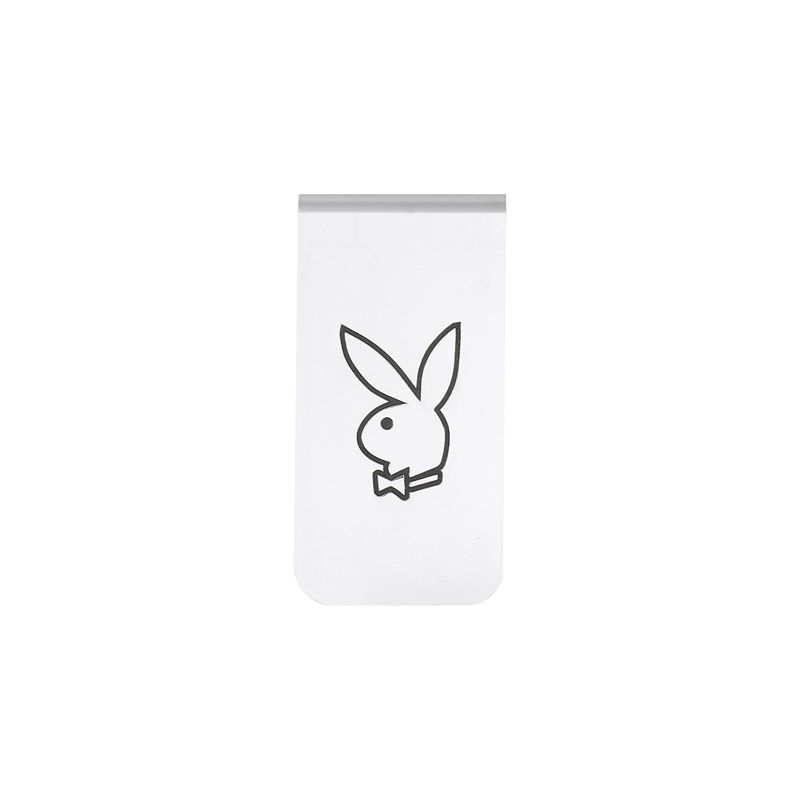 Joyería Playboy Silver Rabbit Head Money Clip Hombre Plateados | 3094-JHRYF