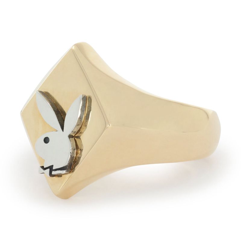 Joyería Playboy X The Great Frog Ace Of Diamonds Ring Hombre Dorados | 2019-ISEND