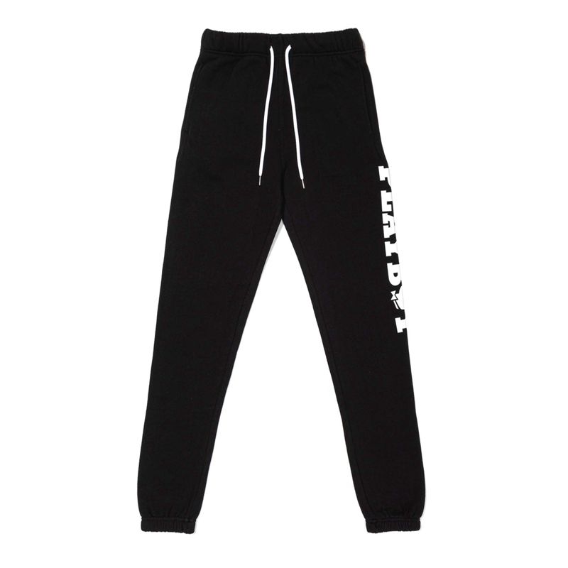 Pantalones Deportivos Playboy Classic Logo Hombre Negros Blancos | 2983-ZRXAG