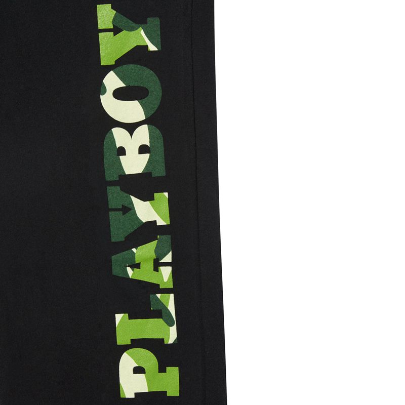 Pantalones Deportivos Playboy Hare Green Camo Hombre Negros Verdes | 7385-AKOUR