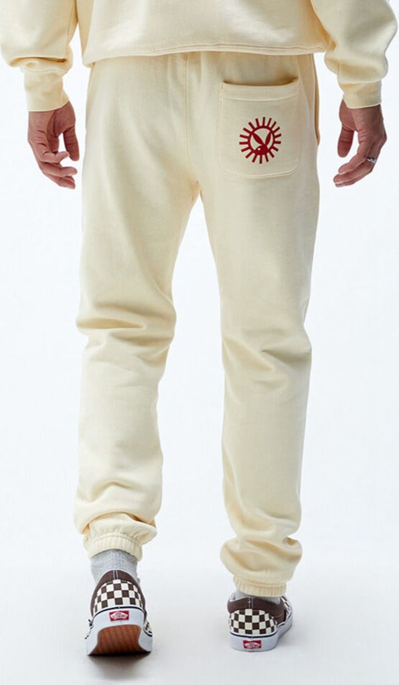 Pantalones Deportivos Playboy Play Hombre Blancos | 8915-BEWFN