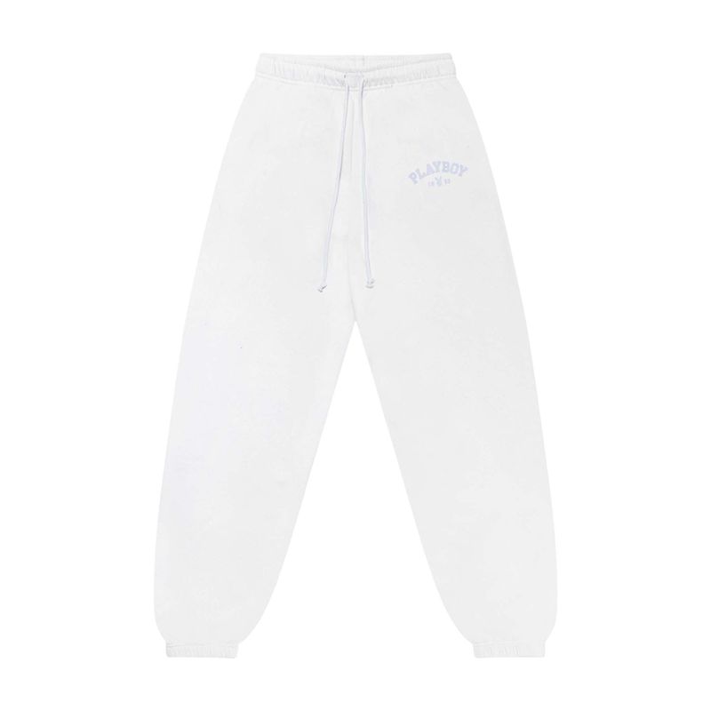 Pantalones Playboy 1953 Sweats Mujer Blancos | 2049-IJVLQ