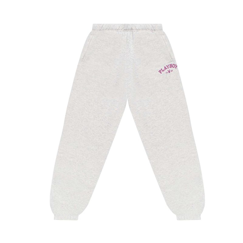 Pantalones Playboy 1983 Sweats Mujer Grises | 0462-YIARX