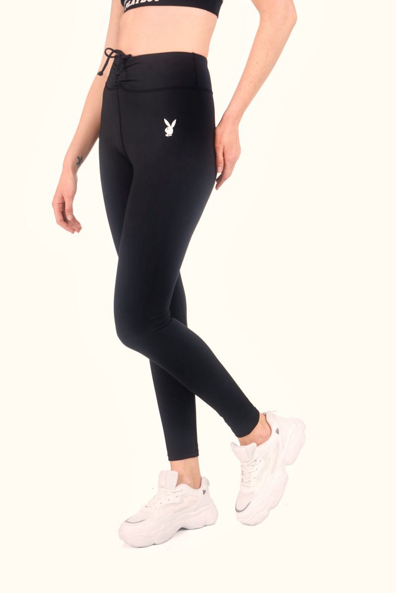 Pantalones Playboy Active Ruched Waistband Leggings Mujer Grises | 7295-XRCDH