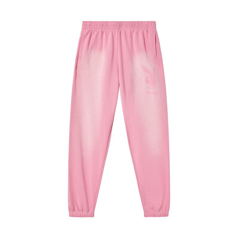 Pantalones Playboy Airbrush Sweats Mujer Grises Oscuro | 3450-IHKCU