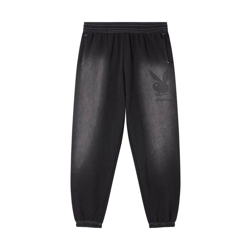 Pantalones Playboy Airbrush Sweats Mujer Grises Oscuro | 3450-IHKCU