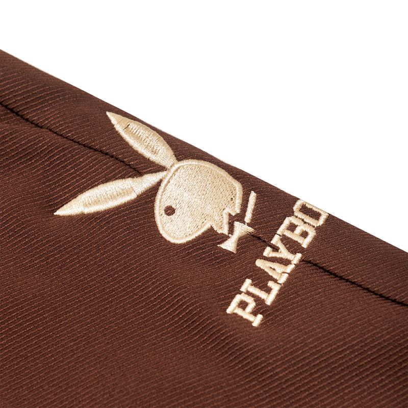 Pantalones Playboy Boyfriend Trouser Mujer Beige | 9307-BTDPC