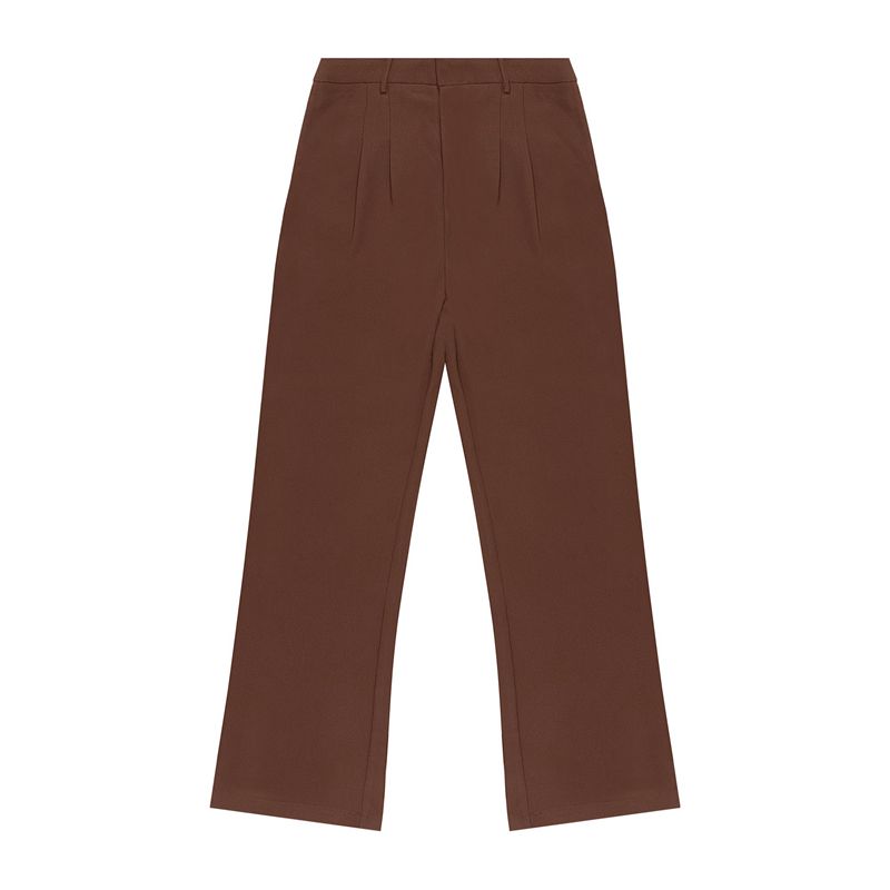 Pantalones Playboy Boyfriend Trouser Mujer Beige | 9307-BTDPC