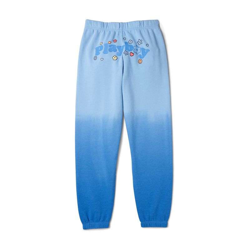 Pantalones Playboy Camp Classic Sweat Mujer Azules | 9240-VQXED