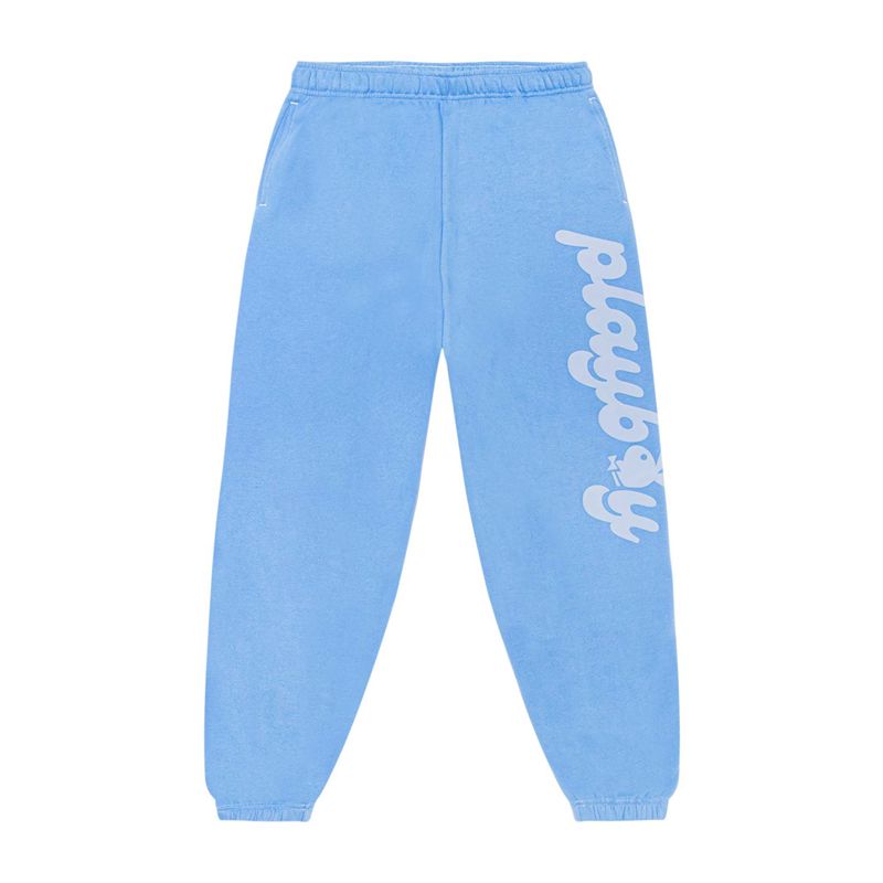 Pantalones Playboy Club Sweats Mujer Azules | 3520-BUHPJ