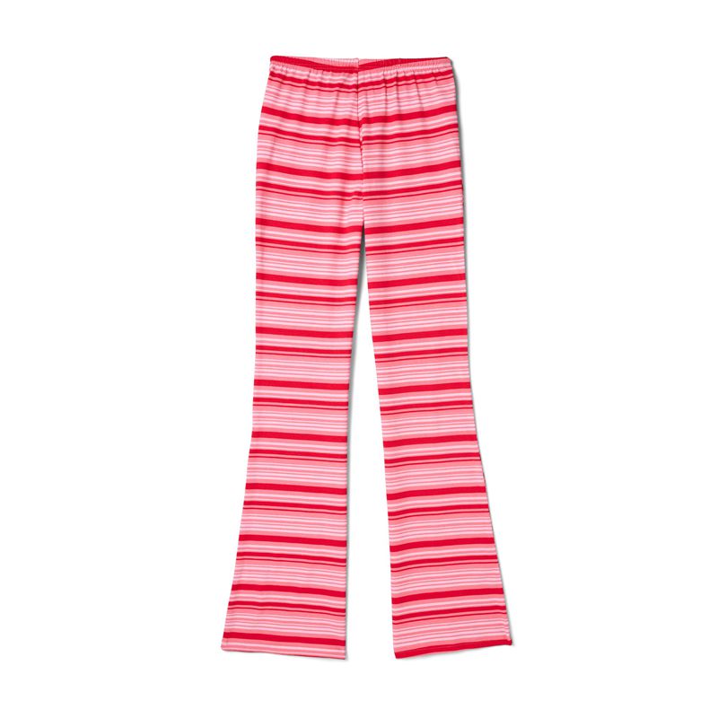 Pantalones Playboy Crush Stripe Flare Sweats Mujer Rojos | 0485-PZWYQ