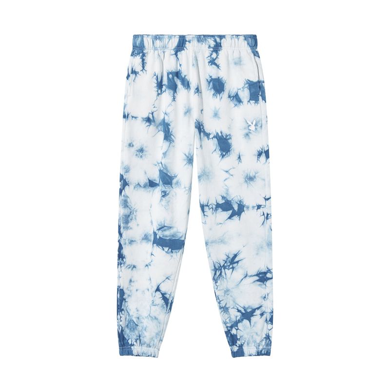 Pantalones Playboy Crystal Tie-Dye Sweat Mujer Azules | 1839-PVMTY