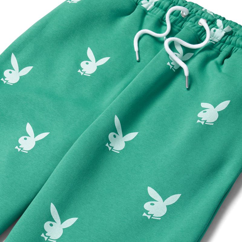 Pantalones Playboy Green Bunny Joggers Mujer Verdes | 8597-MZEGV