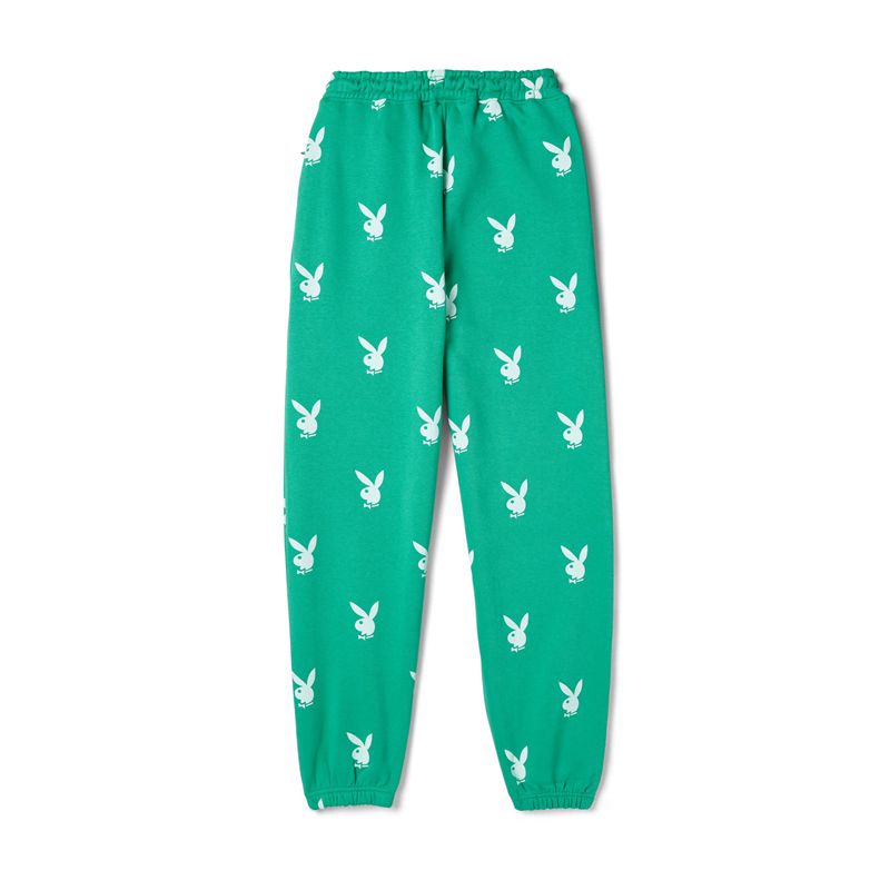 Pantalones Playboy Green Bunny Joggers Mujer Verdes | 8597-MZEGV