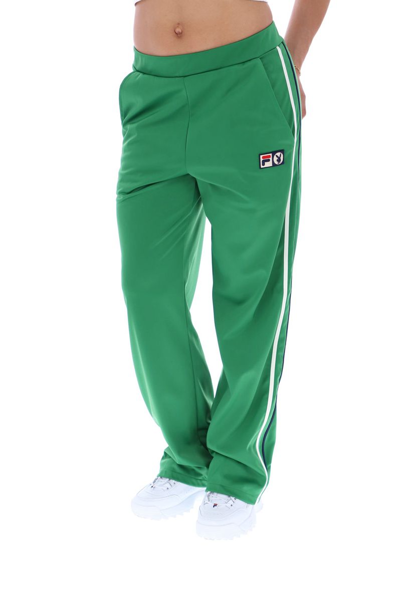 Pantalones Playboy X Fila Mardi Pista Mujer Verdes | 7901-MDGPT