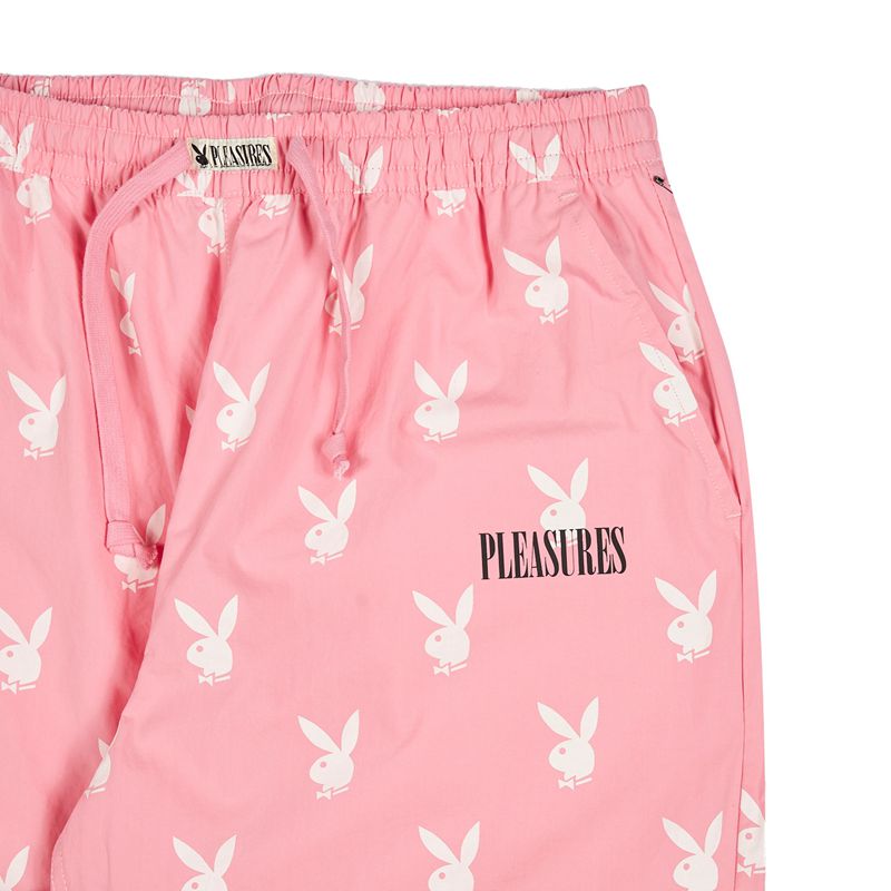 Pantalones Playboy X Pleasures Bunny Lounge Hombre Negros | 5837-LTEYR