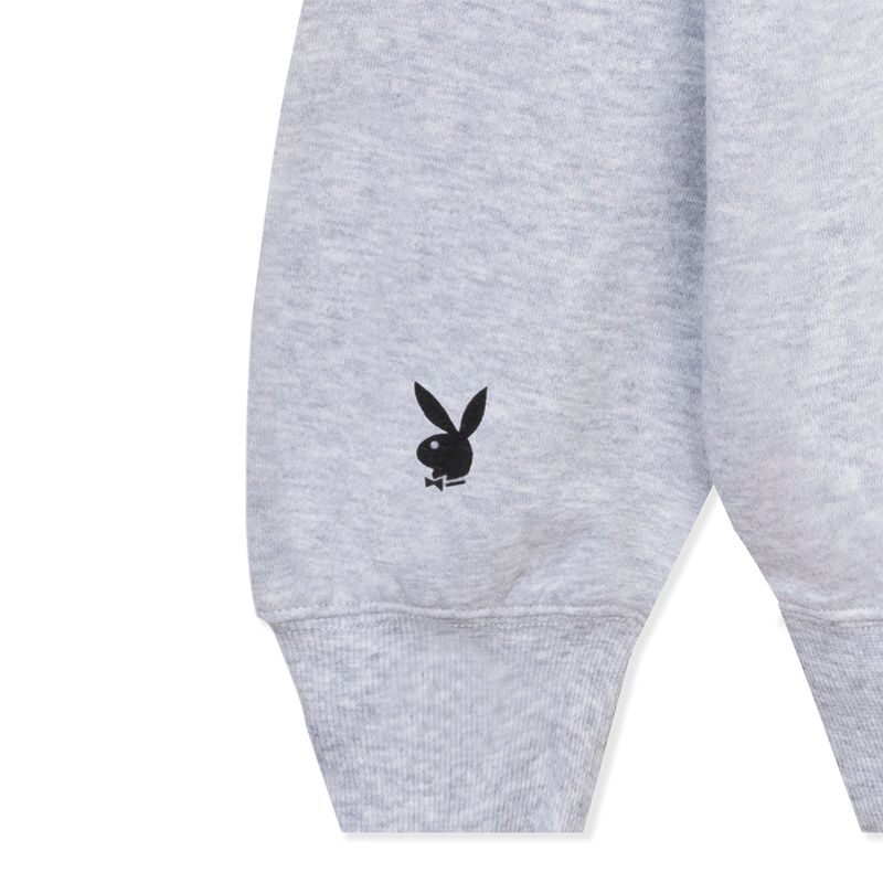 Ropa De Casa Playboy Classic Crewneck Mujer Grises | 3690-ANSKR