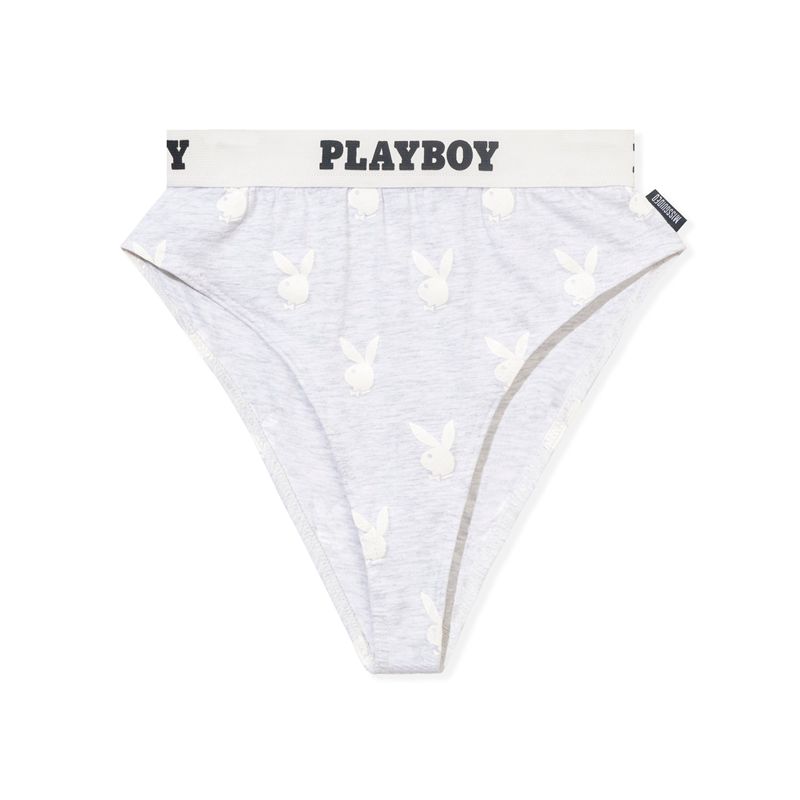 Ropa De Casa Playboy Deporte High Waisted Y Mujer Grises | 3754-QGIZW