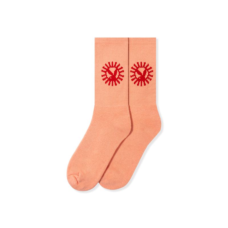 Ropa De Casa Playboy Sun Up Socks Mujer Blancos | 6239-UDEGX