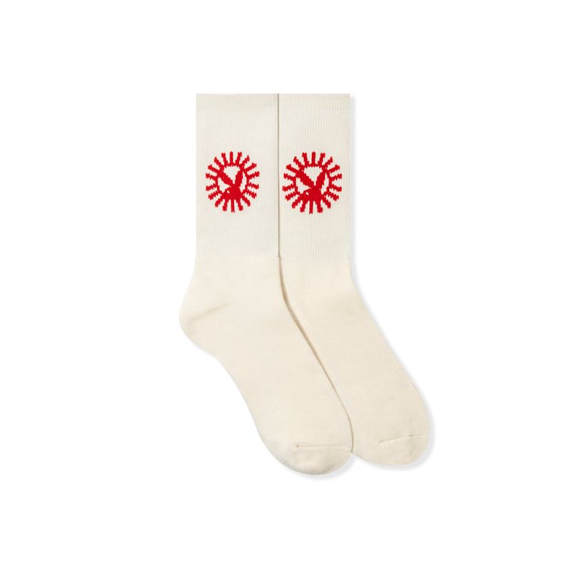 Ropa De Casa Playboy Sun Up Socks Mujer Blancos | 6239-UDEGX