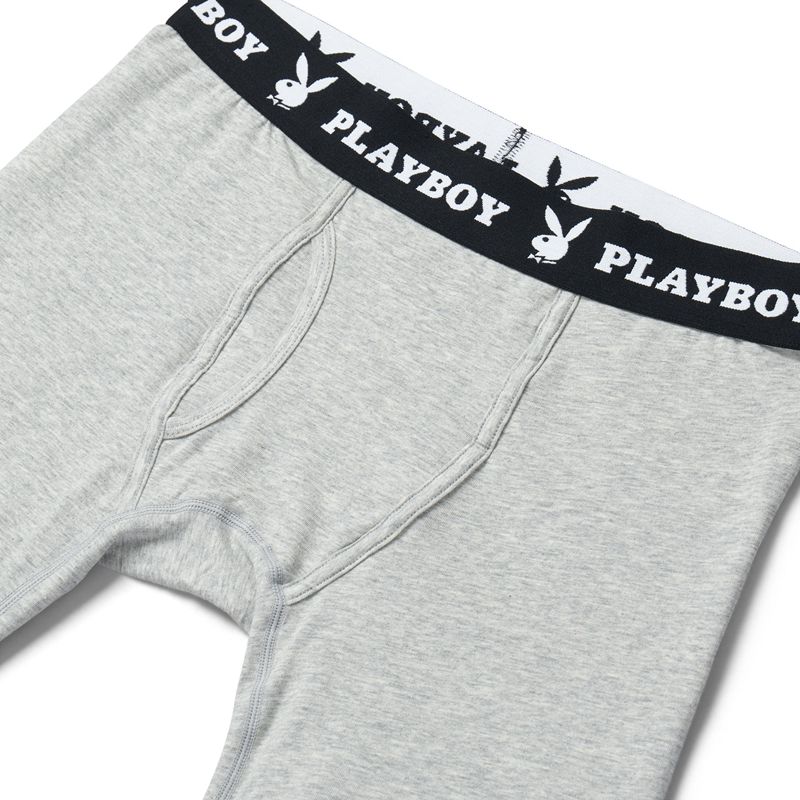 Ropa Interior Playboy 1-Pack Boxer Brief Hombre Negros | 7381-CNDXF