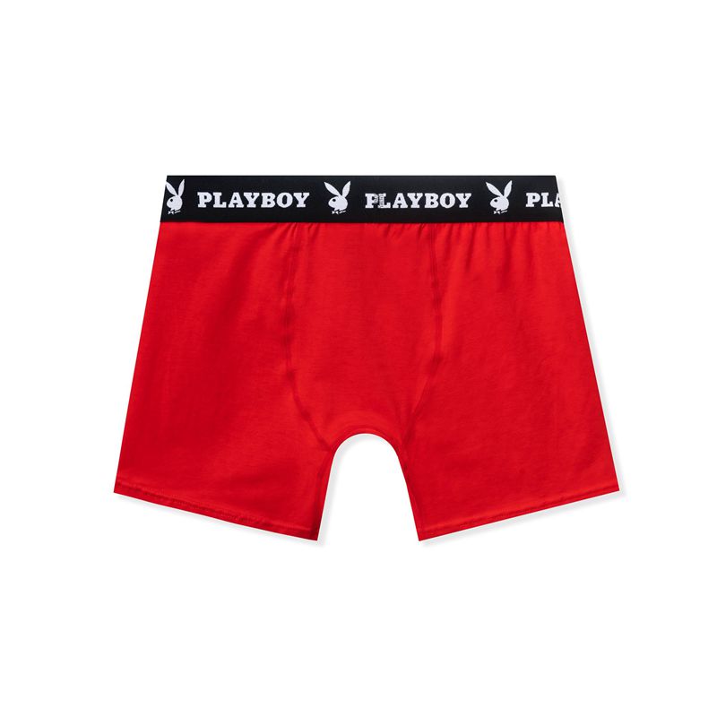 Ropa Interior Playboy 3-Pack Boxer Briefs Hombre Multicolor | 0637-KNBIX