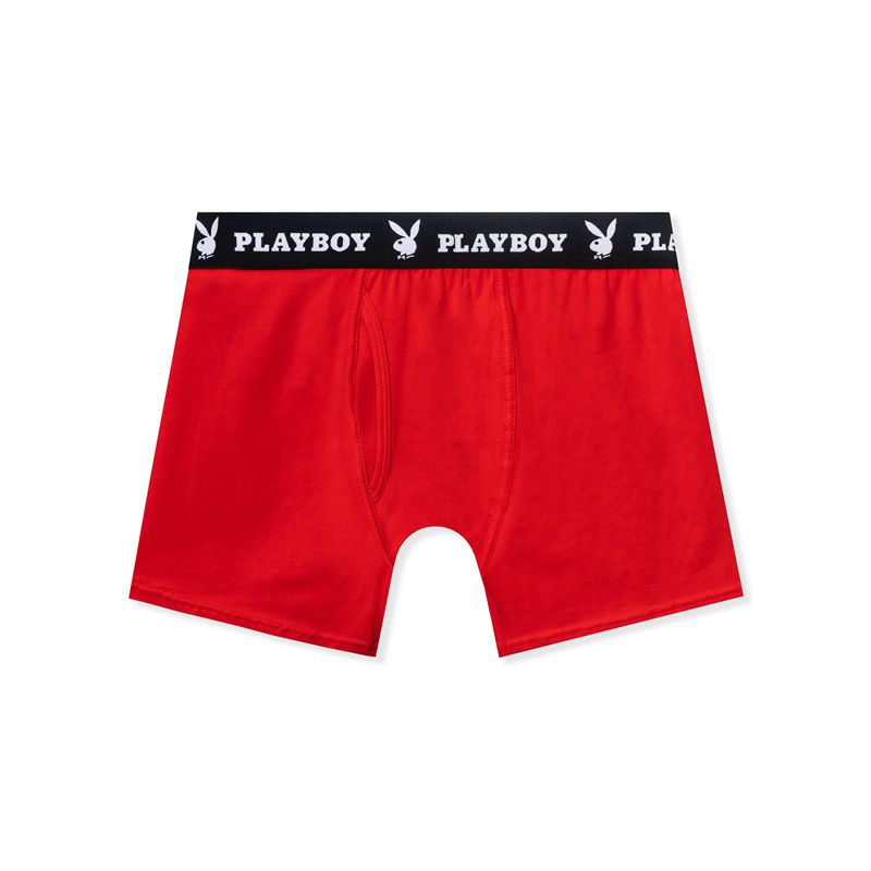 Ropa Interior Playboy 3-Pack Boxer Briefs Hombre Multicolor | 0637-KNBIX