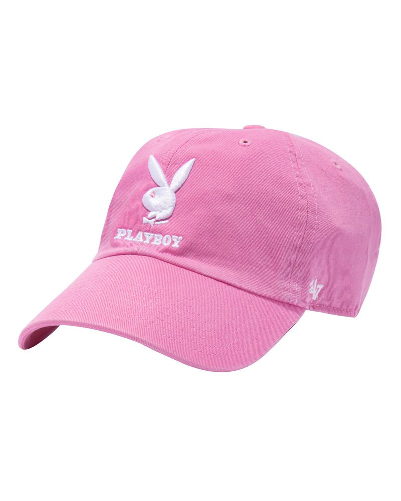 Sombreros Playboy 47 Brand Adjustable Dad Hombre Rosas Blancos | 1269-VLJPT