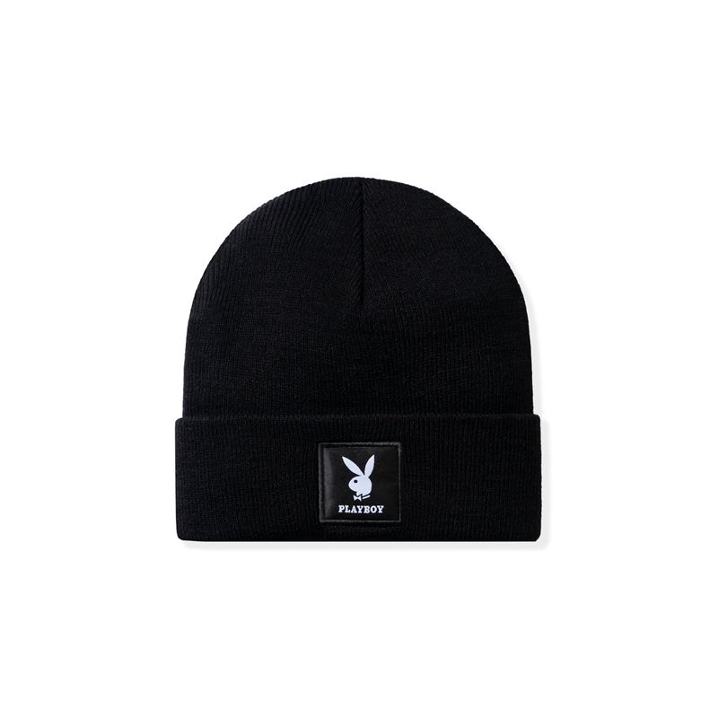 Sombreros Playboy Knit Beanie With Logo Patch Mujer Verdes | 0537-SIGVH