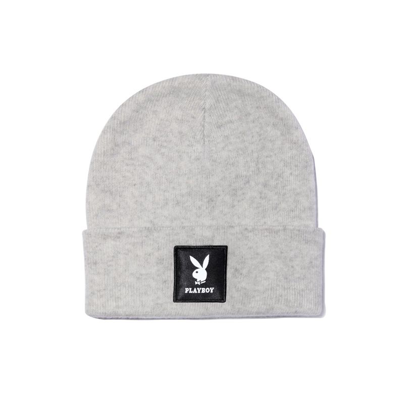 Sombreros Playboy Knit Beanie With Logo Patch Mujer Verdes | 0537-SIGVH