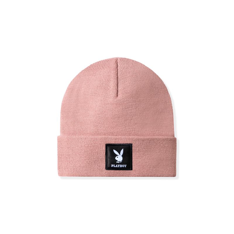 Sombreros Playboy Knit Beanie With Logo Patch Mujer Verdes | 0537-SIGVH