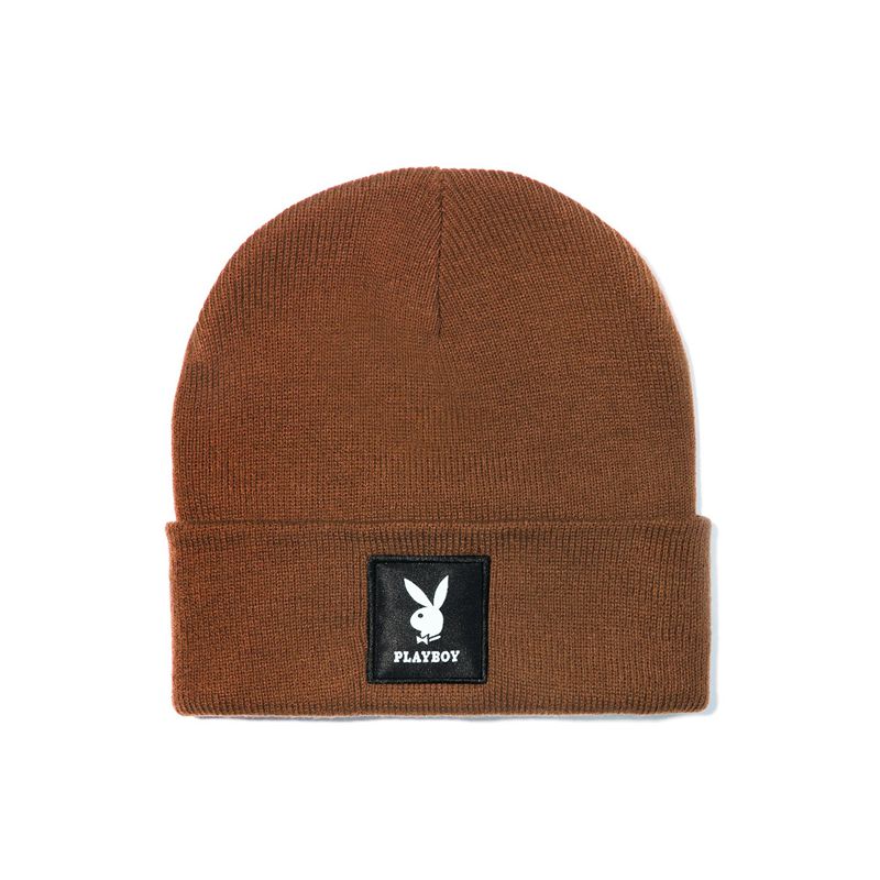 Sombreros Playboy Knit Beanie With Logo Patch Mujer Verdes | 0537-SIGVH